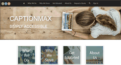 Desktop Screenshot of captionmax.com