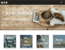 Tablet Screenshot of captionmax.com